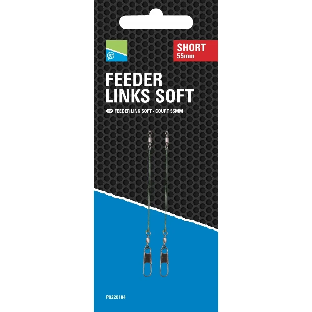 [P0220184] PRESTON INNOVATIONS FEEDER LINKS SOFT SHORT 55MM P0220184