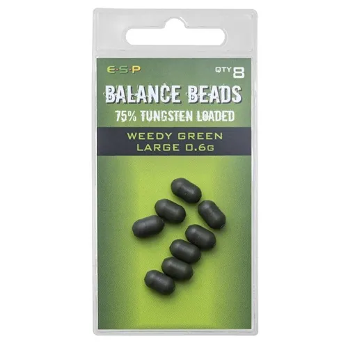 [ETTLBB02WG] ESP TUNGSTEN LOADED BALANCE BEADS 6gr WEEDY CREEN LARGE ETTLBB02WG