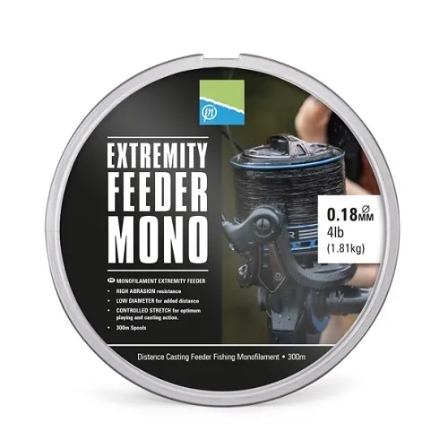 PRESTON INNOVATIONS EXTREMITY FEEDER MONO 0.18MM 6LB 2.7KG 300M P0270043