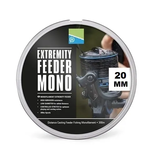 PRESTON INNOVATIONS EXTREMITY FEEDER MONO 0.20MM 5LB 2.27KG 300M P0270044