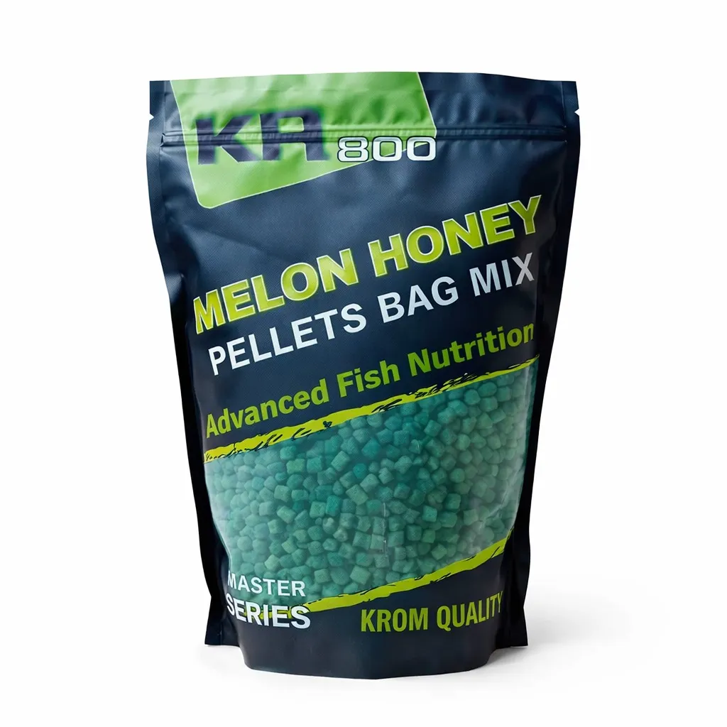 [KQPBM250208] KROM QUALITY BIG SERIES PELLETS BAG MIX MELON HONEY 3-4.5-6MM 2,5KG KQPBM250208
