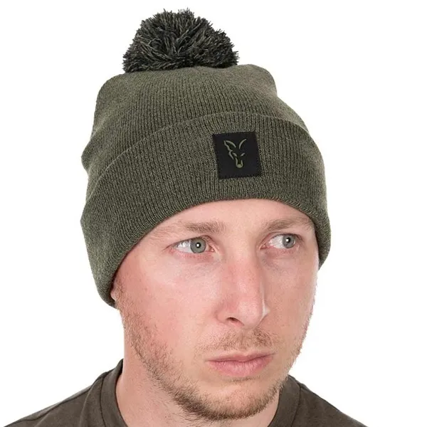 [CHH037] Fox Collection Bobble Hat Green & Black