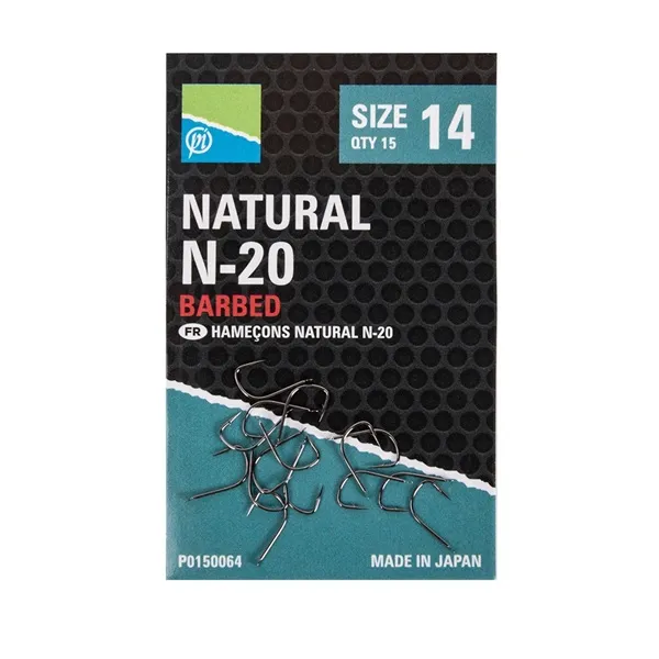 [P0150066] PRESTON INNOVATIONS NATURAL N20 BARBLESS SIZE 1O P0150066