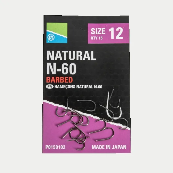 [P0150103] PRESTON INNOVATIONS NATURAL N60 BARBLESS SIZE14 P0150103