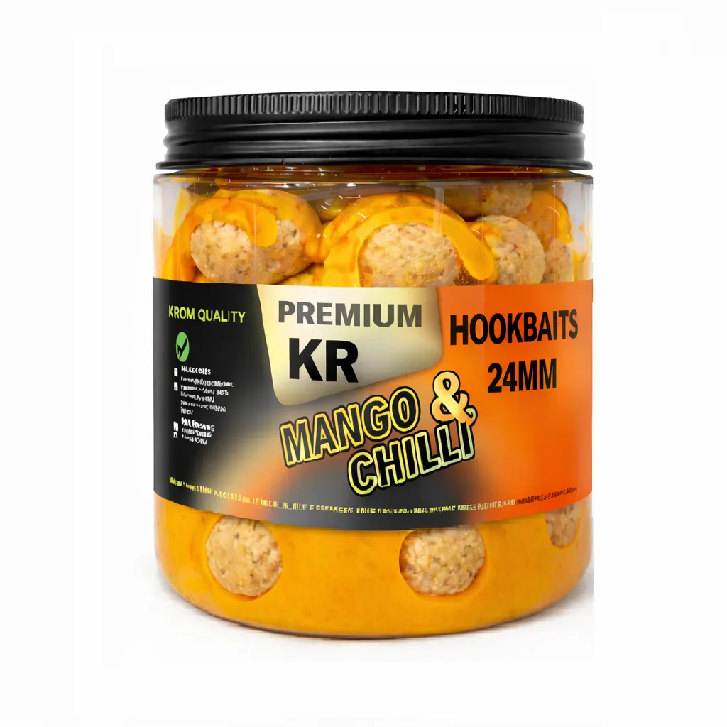 [KQHMC24] Krom Quality KR Premium Hookbaits Mango & Chilli 24mm