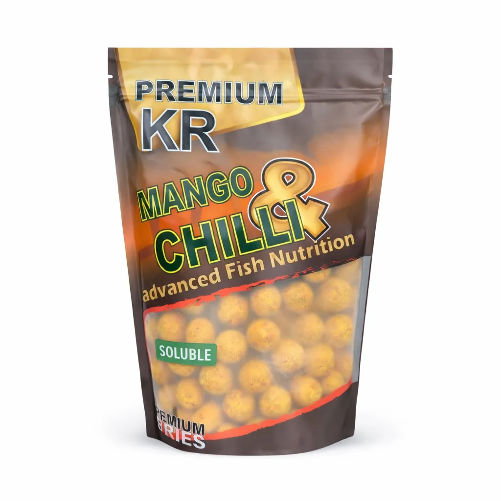 Krom Quality KR Premium Boilies Solubles Mango & Chilli 20mm 800g