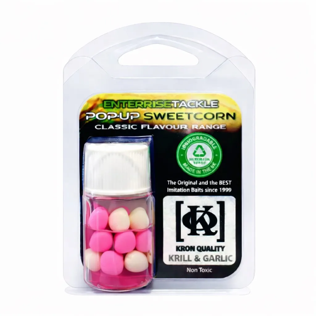 ENTERPRISE TACKLE KROM QUALITY POP UPS SWEETCORN  KRILL & GARLIC ETKQKG