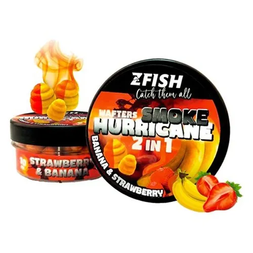 ZFISH WAFTERS SMOKE HURRICANE 2 EN 1 STRAWBERRY & BANANA 8/10mm ZF3106