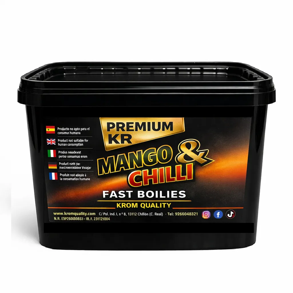 [KQBSMC165000] Krom Quality KR Premium Fast Boilies Solubles Mango & Chilli 16mm 5Kg
