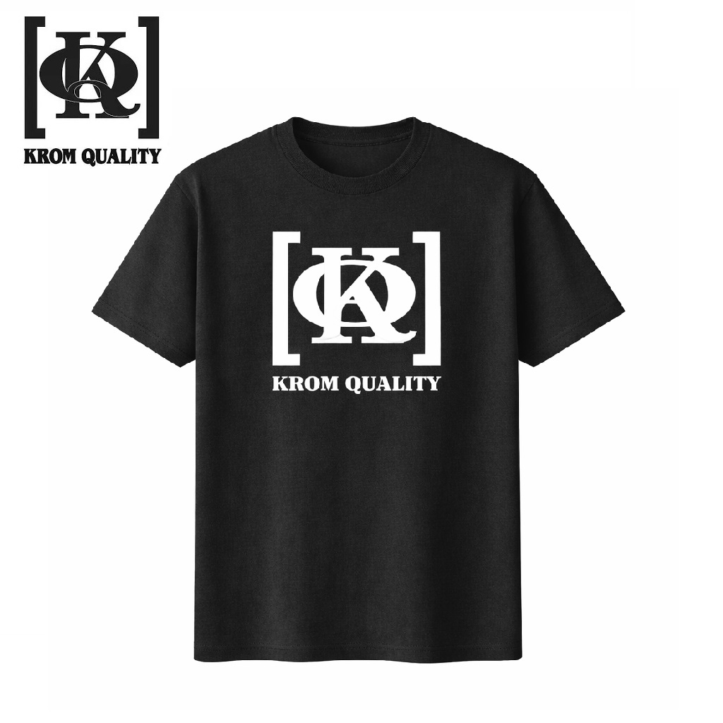 Krom Quality Camiseta Manga Corta Negra 4XL