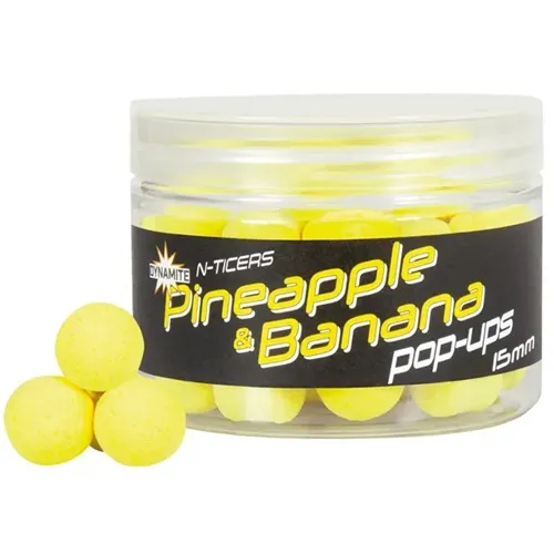 [DY1847] Dynamite Baits N-Ticers Pop-Up Pineapple & Banana Size 15mm