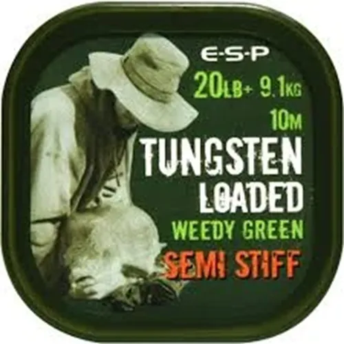 [ELTL20WGSS] ESP Tungsten Loaded Semi Stiff Weedy Green 20Lb 9.1kg 10M