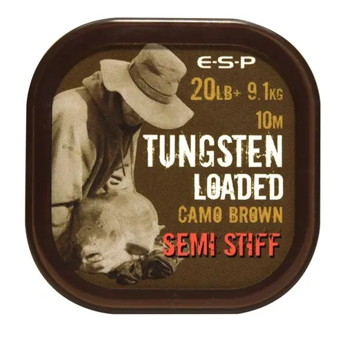 [ELTL20CASS] Esp Tungsten Loaded Semi Stiff Camo Brown 20Lb 9.1kg 10M