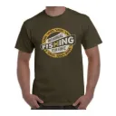 Vass Fishing Culture Printed T-Shirt Khaki Size 2XL