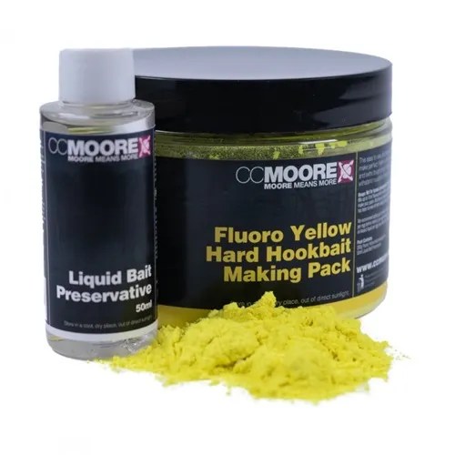 Ccmoore Hard Hookbait Fluoro Making Pack Yellow 200g + 20g