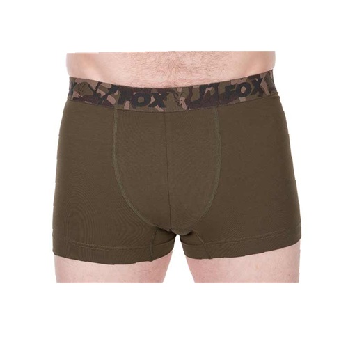 [CFX497] Fox Boxer Shorts 2Pack Khaki & Black Size XL