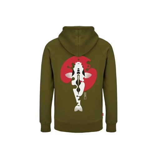 Kumu Sudadera Hoody Rising Sun Khaki Size 3xl