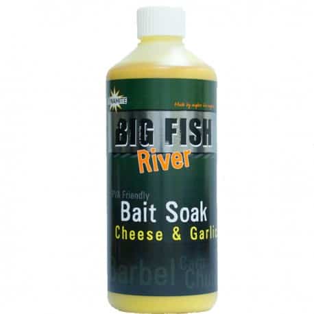 [DY1379] DYNAMITE BAITS BIG FISH RIVER BAIT SOAK CHEESE & GARLIC 500ML DY1379
