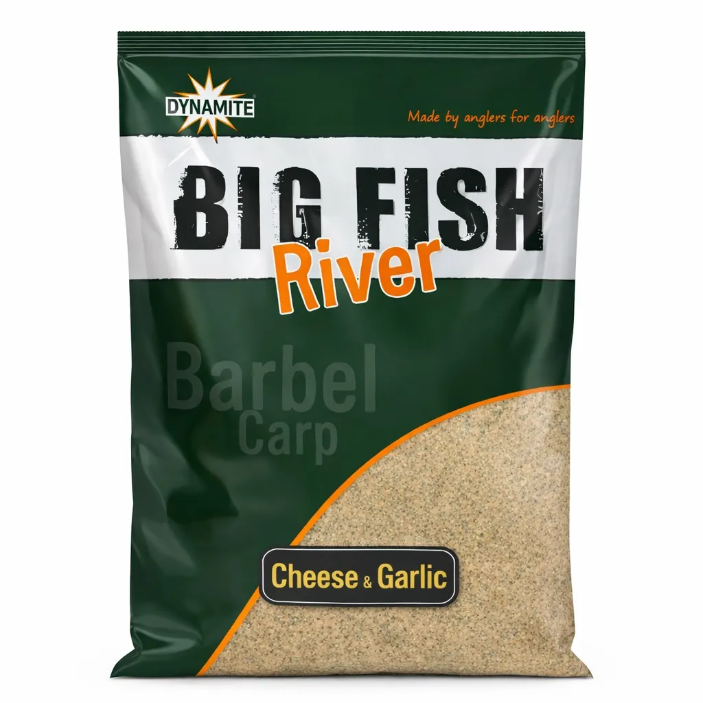 DYNAMITE BAITS GROUNDBAIT BIG FISH RIVER CHEESE & GARLIC 1.8 KG DY1371