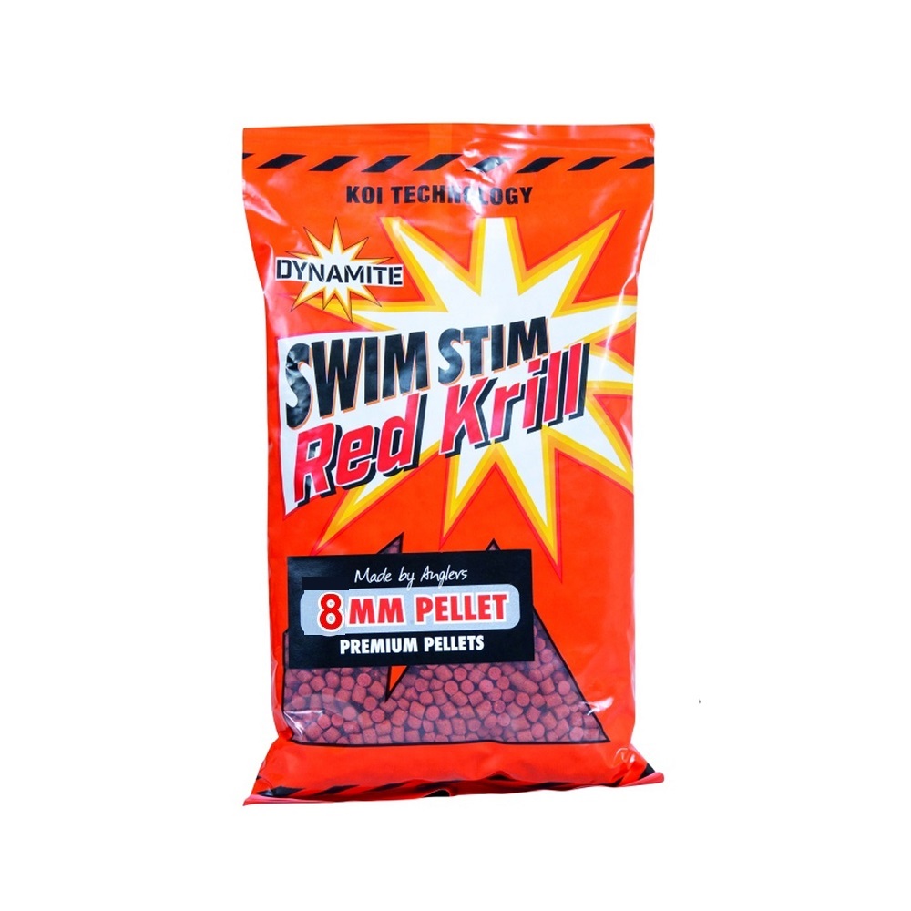 DYNAMITE BAITS PELLETS SWIM STIM CARP RED KRILL 8 MM DY216