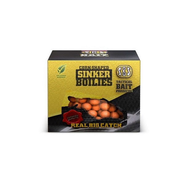 SBS BAITS SOLUBLE CORN SHAPED POPPER BOILIES SQUID & OCTOPUS 30020
