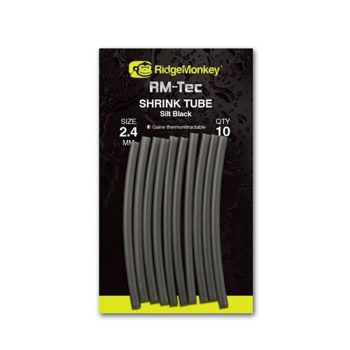 RIDGEMONKEY RM TEC SHRINK TUBE SILT BLACK 2.4MM RMT066