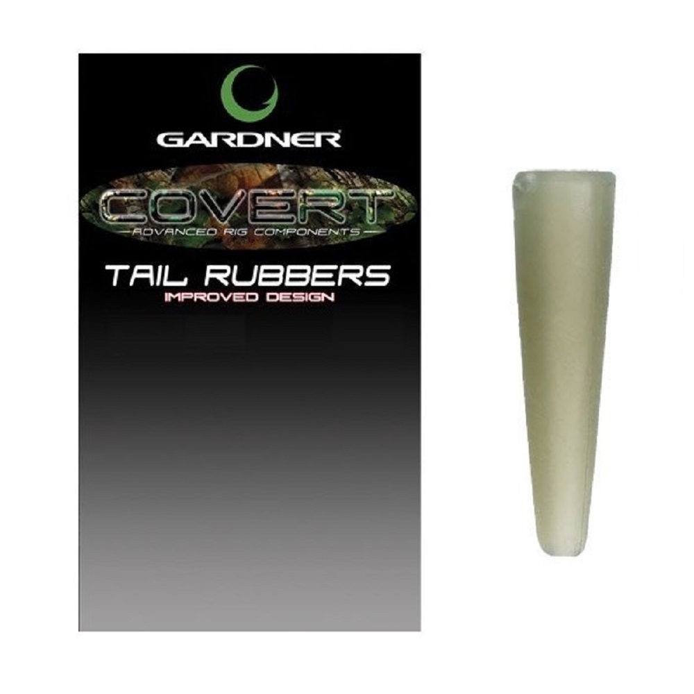 GARDNER COVERT TAIL RUBBERS C THRU GREEN CTRCG