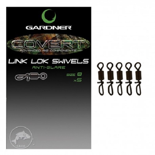 GARDNER COVERT LINK LOK SWIVEL SIZE 8 ANTIRREFLEJOS CSWVLL