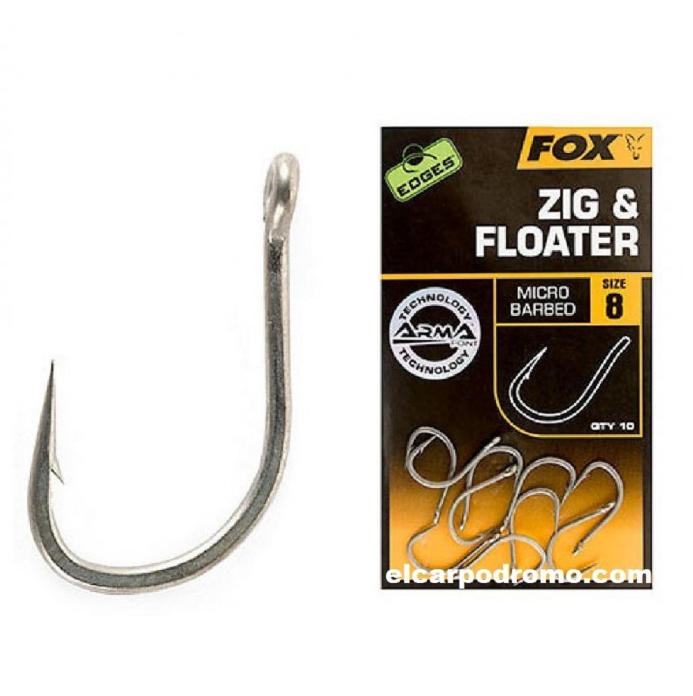 FOX ARMA POINT SSC EDGES TM ZIG & FLOATER HOOKS SIZE 8 CHK213