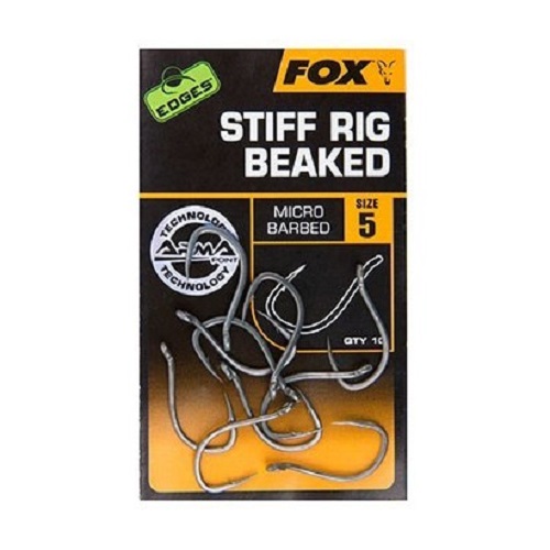 FOX STIFF RIG BEAKED SIZE 8 CHK171