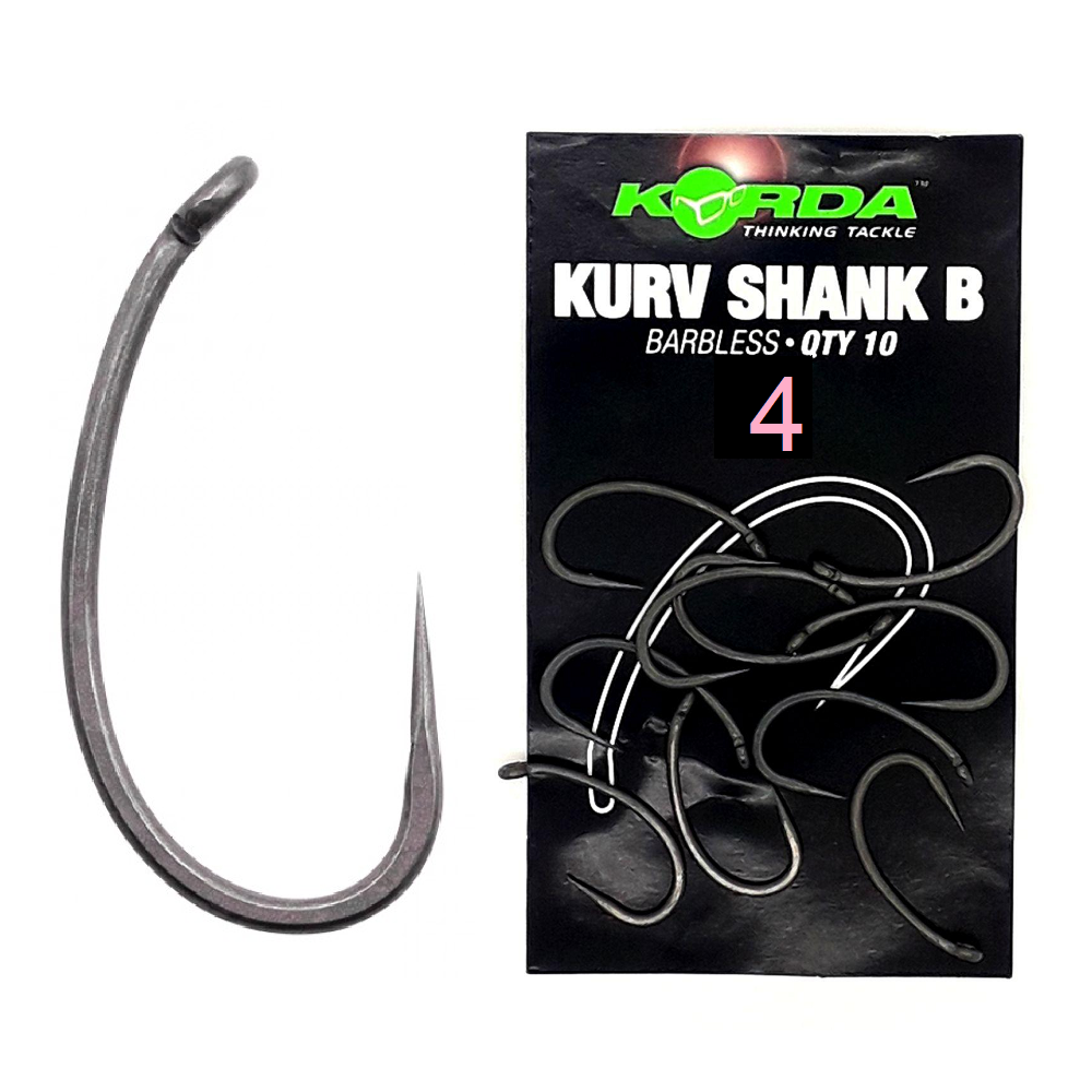 [KKSB4] Korda Anzuelo Kurv Shank B Size 4