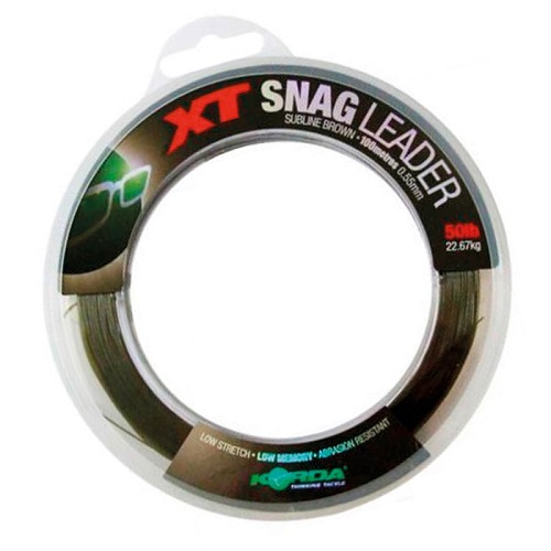 [SNAG50] KORDA XT SNAG LEADER 50 LB BROWN SNAG50