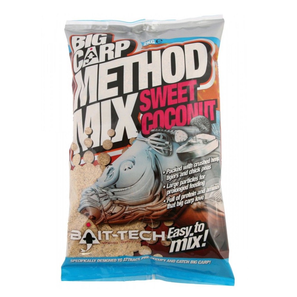 [BT-COCOMM] BAIT TECH BIG CARP METHOD MIX SWEET COCONUT 2 KG BT COCOMM
