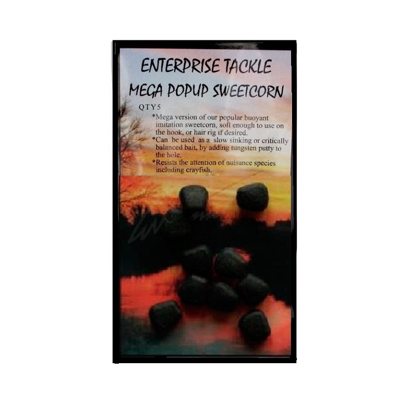 ENTERPRISE TACKLE IMITATION SWEETCORN NEGRO ET13B