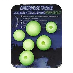 ENTERPRISE TACKLE NITEGLOW ETERNAL BOILIES NEON GREEN ET34NG