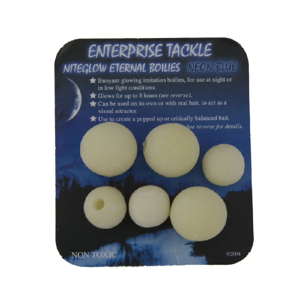 [ENTERPRISE TACKLE NITEGLOW ETERNAL BOILIES NEON BLUE] ENTERPRISE TACKLE NITEGLOW ETERNAL BOILIES NEON BLUE