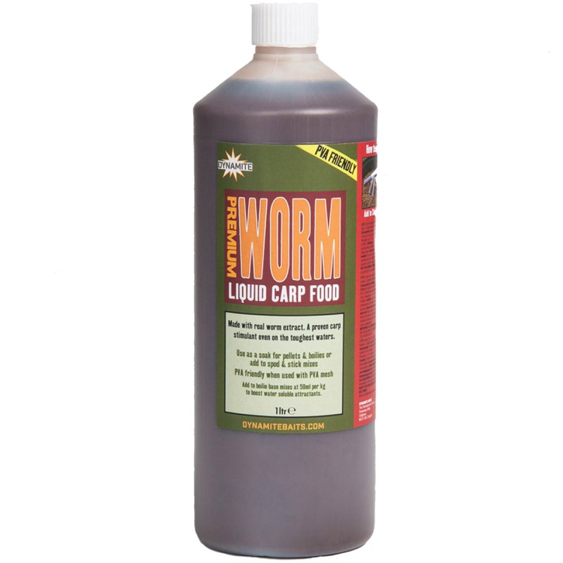 DYNAMITE BAITS PREMIUM WORM LIQUID CARP FOOD 1L DY1191