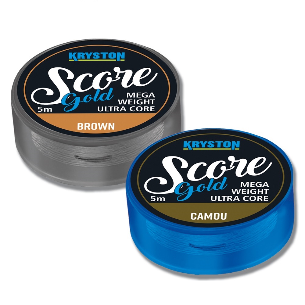 KRYSTON SCORE GOLD HEAVYWEIGHT LEADCORE MUDDY BROWN 60 LB (5 M) KR SC21