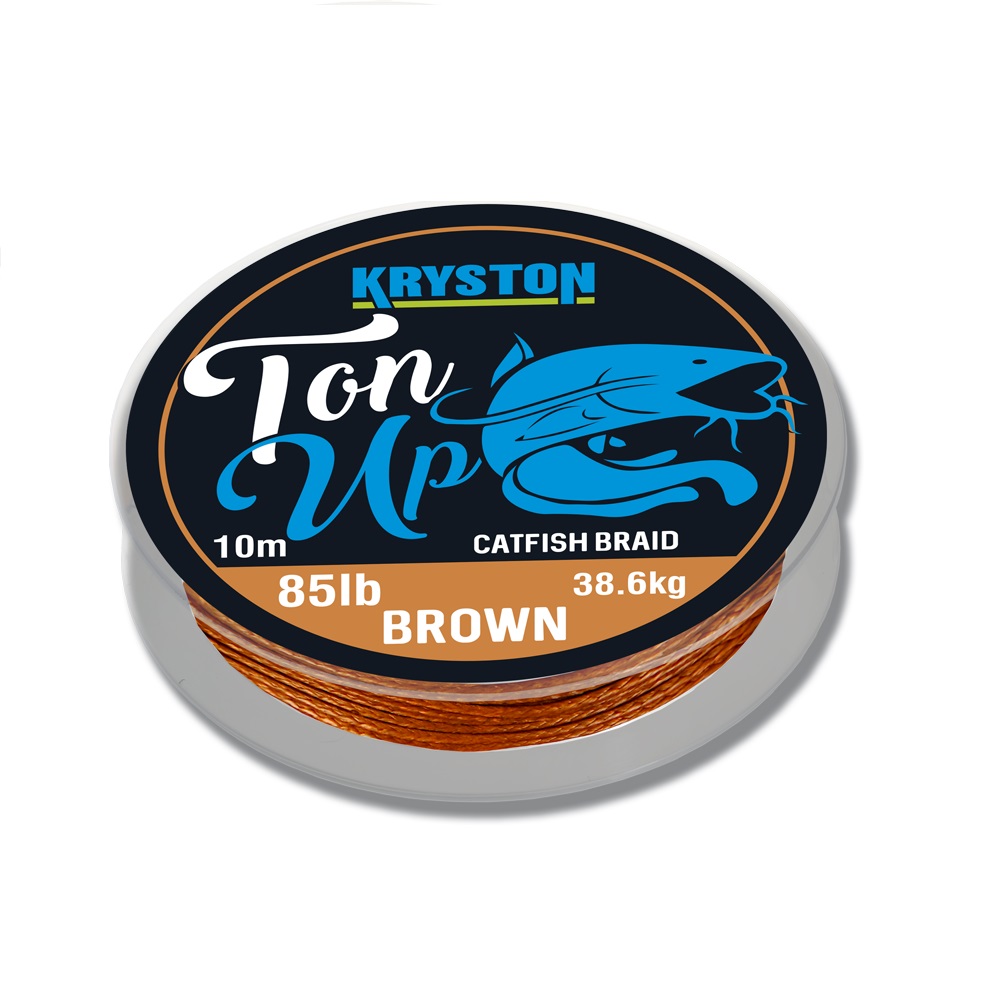 [KR-TO1] KRYSTON TON UP CATFISH BRAID BROWN 10 M (85LB  38.6KG) KR TO1