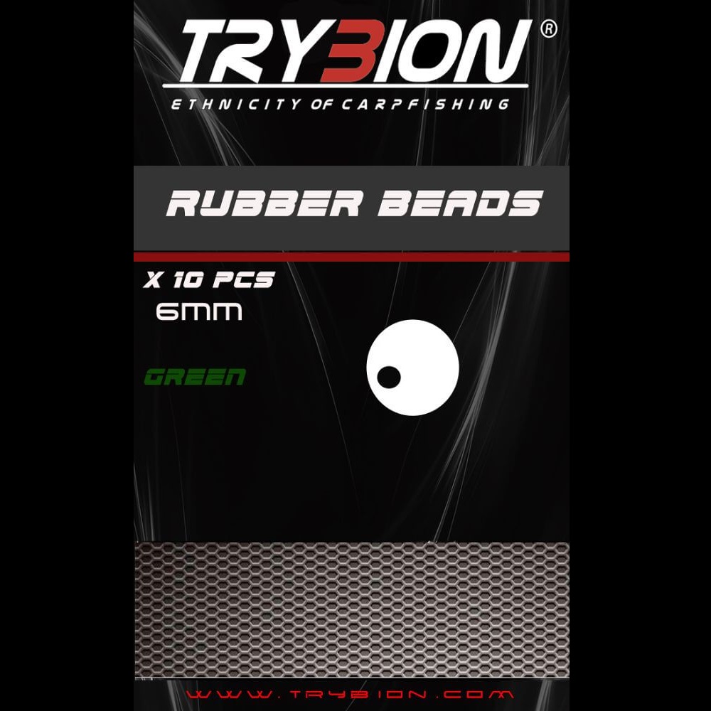 [10191G] TRYBION BOLAS SILICONA GREEN 6MM 10UND 10191G