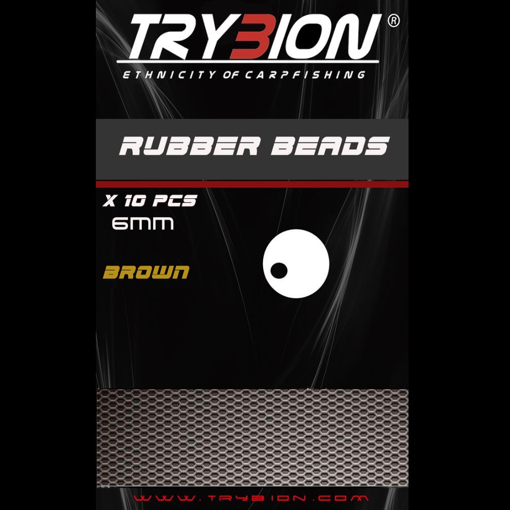 [10236] TRYBION BOLAS SILICONA BROWN 6MM 10236
