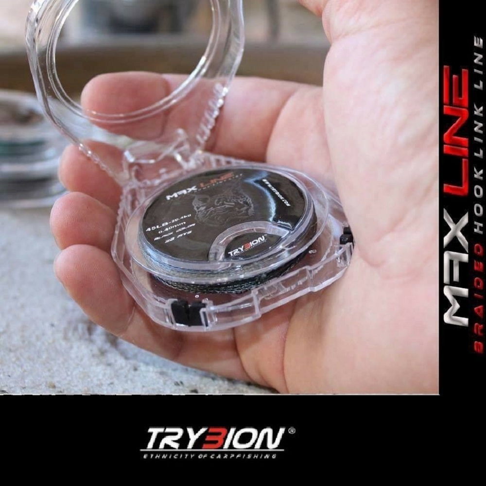 [10020N25] TRYBION MAX LINE BRAIDED HOOK LINE 25LBS 20M NEGRO PIZARRA 10020N25