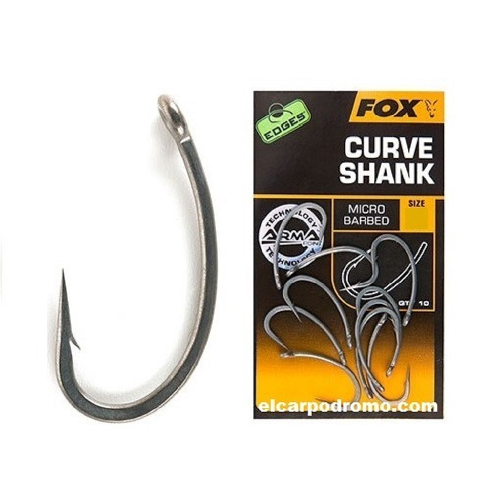 [CHK191] Fox Anzuelos Edges Arma Point Curve Shank Size 4