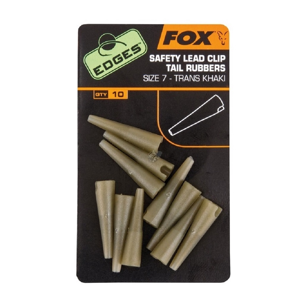 [CAC480] FOX SAFETY LEAD CLIP TAIL RUBBER KAKI CAC480