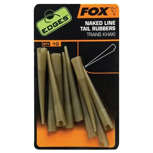Fox Edges Naked Line Tail Rubber Trans Khaki