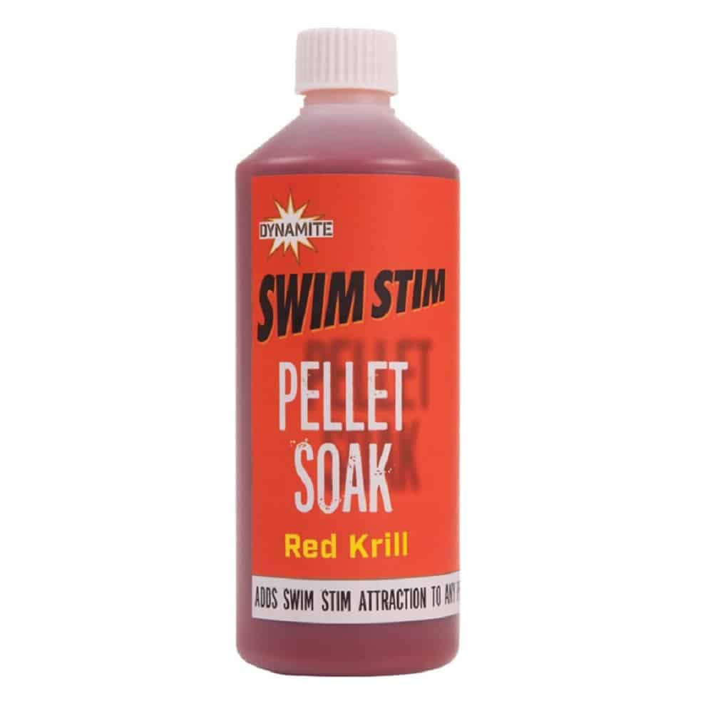 [DY1422] DYNAMITE BAITS SWIN STIM PELLETS SOAK RED KRILL 500ML DY1422