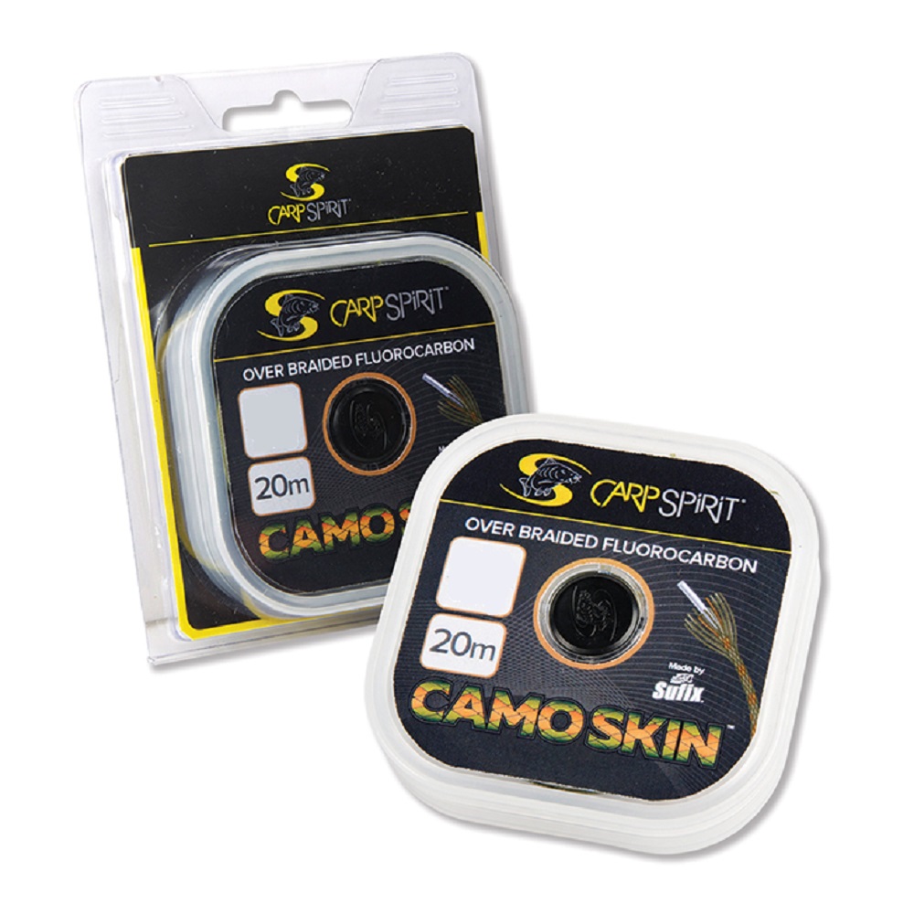 [ACS640089] CARP SPIRIT OVER BRAIDED FLUOROCARBON CAMO SKIN 15lb 20m ACS640089